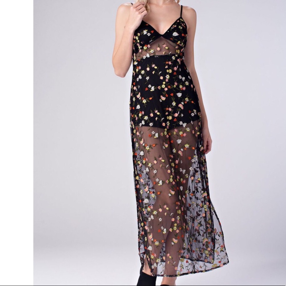 Floral Embroidered dress